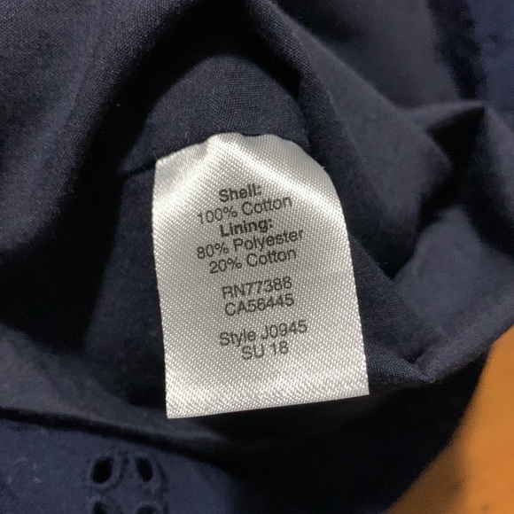 J. Crew navy sleeveless eyelet dress - Picture 13 of 14